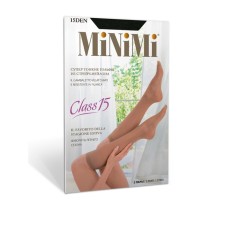 Гольфы женские MiNiMi Class 15, размер единый, цвет nero, 2 пары