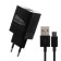 Network charger More Choice NC24A, 2.1A, Type-C cable, black
