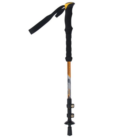 Scandinavian walking stick, telescopic, 3 sections, up to 135 cm, 1 pc., Orange color-5