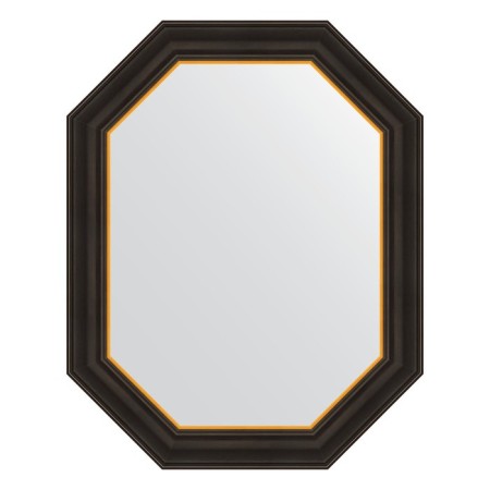 Mirror in a baguette frame, a black tree with gold 71 mm, 58x73 cm