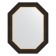 Mirror in a baguette frame, a black tree with gold 71 mm, 58x73 cm