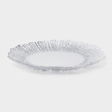 Glass of glass substitution “Shine”, D = 33 cm, edging silver-1