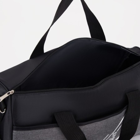 Sports bag with lightning, 2 external pockets, gray/black color-2