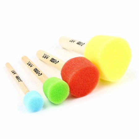 Brush for drawing sponge set 4 pcs. Art is My Life-1