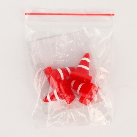 Miniature Puppet "Road cone", set of 4 pcs., Size 1 pc. - 1.5 × 2 × 1.5 cm-4