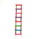 Toy for birds "ladder with beads" 8 steps, mix of flowers