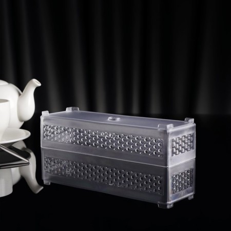 Basket for trifles of the share, plastic, 23.5 × 7.5 × 5 cm, the color is transparent-3