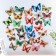 Magnet Plastic "Butterfly shines in the dark" 9 cm mix