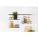 Railing shelf is straight, 2-tier, 38 × 26.5 × 11.5 cm, d = 25 mm, chromium color