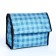Folding bag on Velcro, 2 wheels, blue color