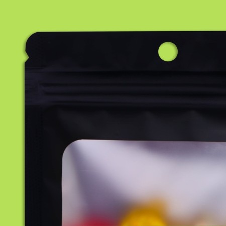 SIP-LOK package with a window, with Euroslot, black, 12 x 18 cm cm-1