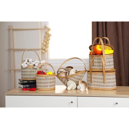 Basket for storage of the shares Nature, 15 × 15 × 12, bamboo-6