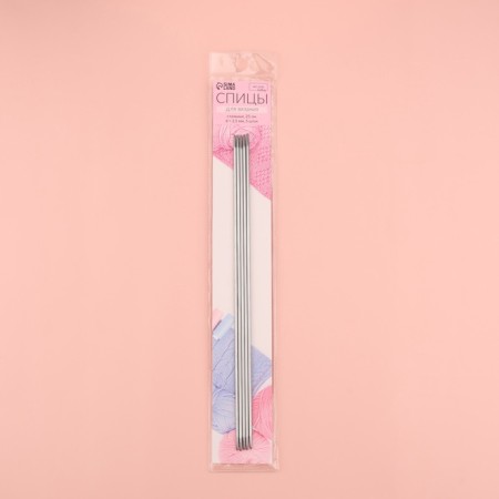 Knitting knitting needles, hosiery, d = 2.5 mm, 24 cm, 5 pcs-3