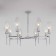 EUROSVET PRISM ceiling lamp 60143/8, E14, 8x60W, 900x900x680 mm, chromium color