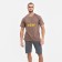 Print T-shirt with print, light brown color, size 46
