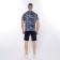 T-shirt male camouflage spots, color gray-blue, size 52