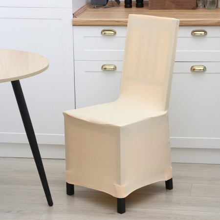 Case for chair, beige color, 90x40x40 cm, 100% polyester