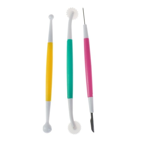 A set of tools for modeling clay, plasticine, plastics, 3 pieces-3