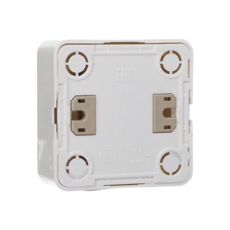 Luazon Lighting "League" switch, 10 A, 2 keys, invoices, white-2