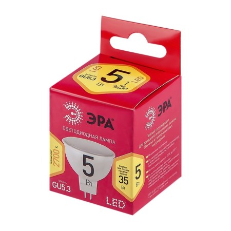LED LED era Red Line "Sofit", 5 W, GU5.3, 400 lm, 2700K, glow warm white-1