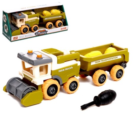 The designer of the screw "Combine with a trailer", with a screwdriver