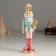 Polystone souvenir "Nutcracker in a blue uniform, with a candy" 5x4.5x16.5 cm