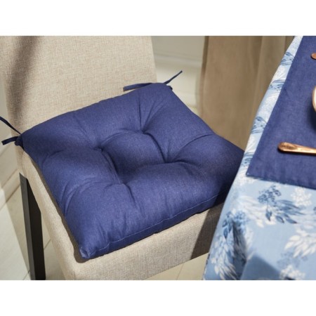 Pillow for Blue chair, size 40x40 cm, blue color-3