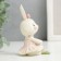 Polystone souvenir "Little bunny-ballerina, warm-up" 8x5x5.5 cm