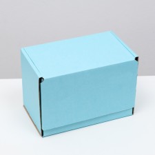 Self -charged box, blue, 26.5 x 16.5 x 19 cm