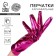Carnival accessory- gloves, fuchsia metallic, artificial leather