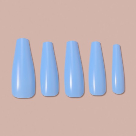 Pastele colors, 100 pcs, a ballerin form, in a container, multi -colored nails.-2