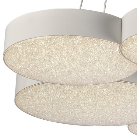 Suspended chandelier Mantra lunas, LED, 2830LM, 3000K, 1600 mm, matte white color-3