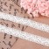 Knitted lace, 20 mm × 10 ± 1 m, white color