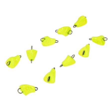Cargo bullet-excentric stained collapsible Yaman 10 pcs., 4 g, yellow-3
