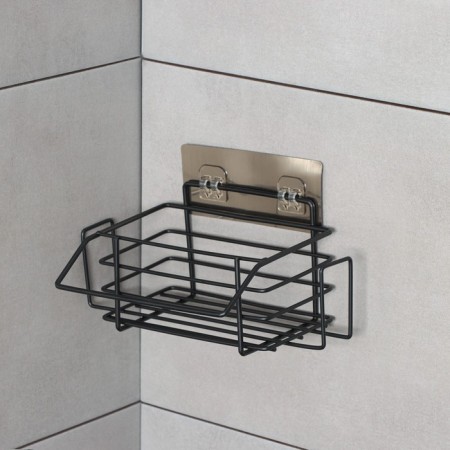 Velcro shelf, 24 × 14 × 10 cm, black color-2