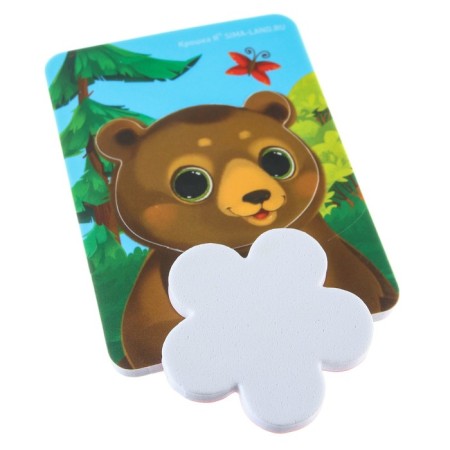 Soft puzzle for kids “study the forest” according to the method of segon, 12 details, crumb I-4