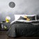 Set "Flash": a bedspread 160 x 220 cm, pillowcases 40 x 40 cm - 2 pcs, wet asphalt