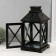 Climber wood, metal for 1 candle "Lantern" Black 18x18x35 cm