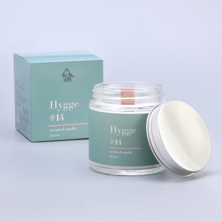 Aromatic candle "Hygge" #14 absinthe, soy wax, in a bank, 90 g-8