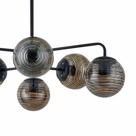 Lamp on the ESCADA rod, 646/6P. 6x60W, e27, 680x680x420 mm, black color-1