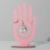 Stand for jewelry "Hand" 8.5 × 3 × 17 cm, thickness 3 mm, pink color