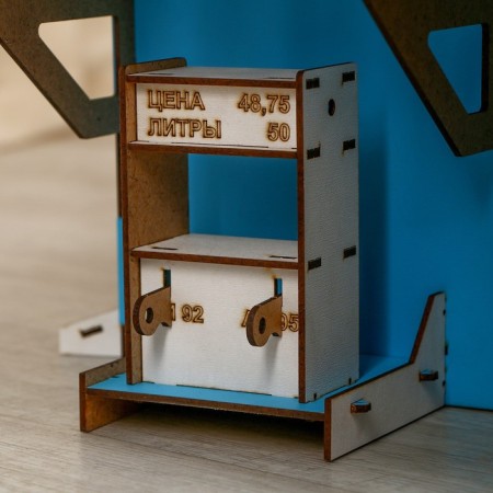 The prefabricated wooden model "Parking" Color-3