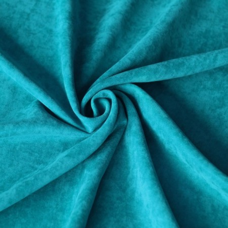 Set of curtains "Tina", size 2x145x270 cm, turquoise color-1