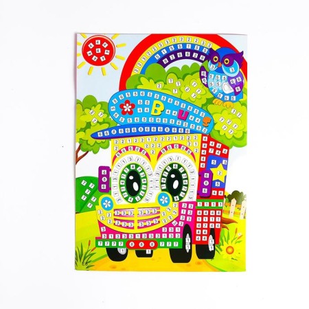 Mosaic Stylenaya "Fun Bus" Square, Rhil-1