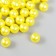 Set of beads "needlework" plastic, diameter 10 mm, 25 g, yellow