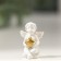 Polystone souvenir "Snowthrough angel with a golden stars" mix 2.4x1.2x0.9 cm