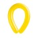 Latex Twisting ball 350, standard, set 10 pcs., Yellow color