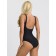 Women's swimsuit for the ATEMI SWAE 03C pool, black/gray color, size 42