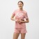 Home female set (T -shirt, shorts), pink color, size 52