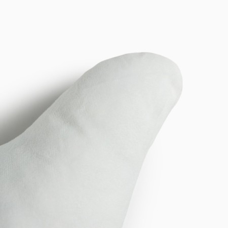 Decorative Ethel Pillow "Crown" White, 48x38cm, velor, 100% p/e-1